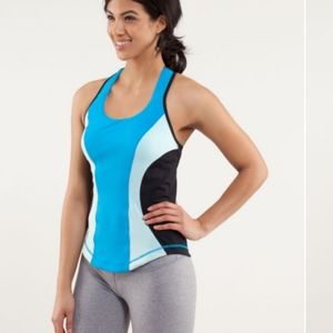 Lululemon Cardio Kick Tank Beach Blanket Blue